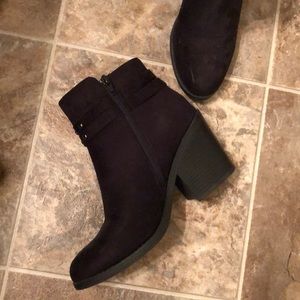 Black Studded Ankle Bootie